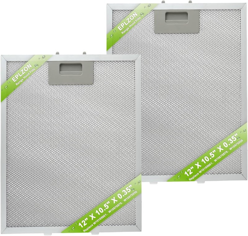 EPLZON W10169961A Range Hood Filter Replacement 5 Layer Aluminum Mesh Hood Grease Filter Fit for Whirlpool, Kitchen Aid, Jenn-Air Range Hoods(2PCS) - Image 1